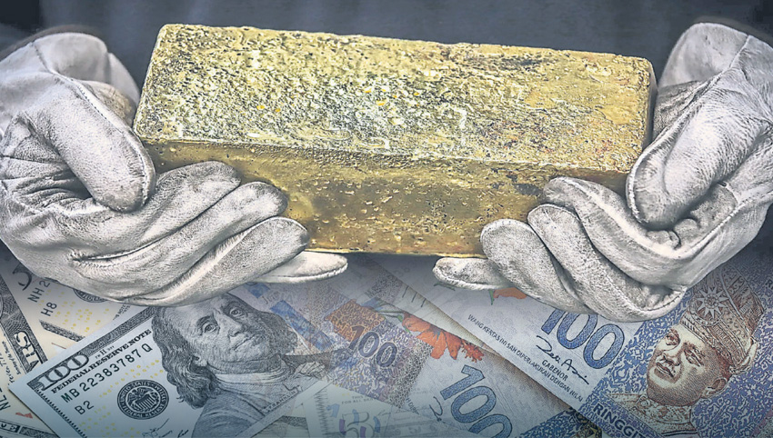 Gold plunge